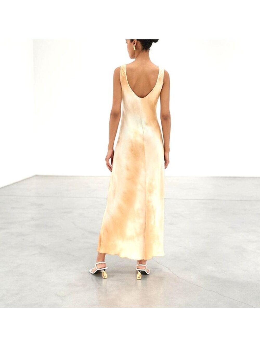 A.L.C. Amana Tie-Dye Maxi Slip Dress,  Size 0,  New With Tags - Picture 2 of 14